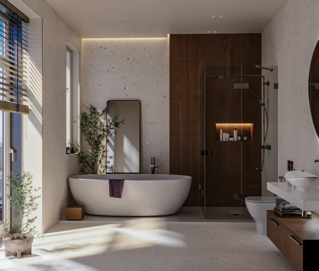 Scandinavische badkamer in het groen: zo doe je het goed